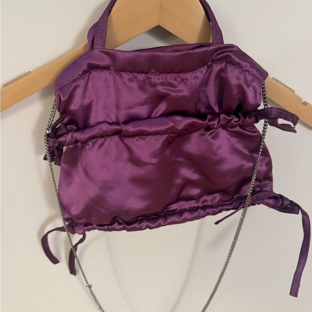 Zara Purple Satin Women's Bag